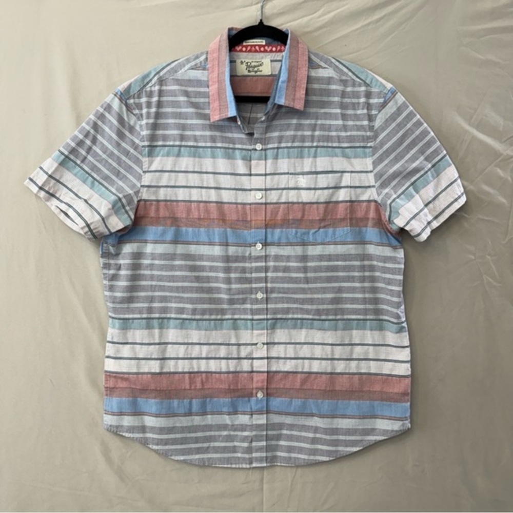 Penguin Munsingwear Heritage Slim Fit Men's Short Sleeve‎ Button Down, Size XL